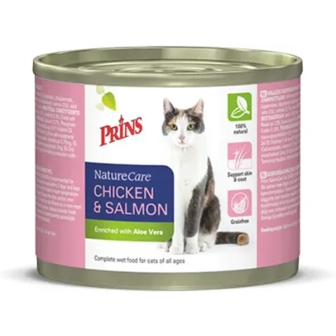 Prins Naturecare Cat Kip&Zalm - Kattenvoer - 200 g
