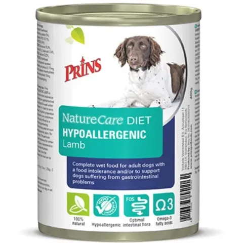 Prins naturecare diet dog hypoallergenic lamb hondenvoer 6x400 gr