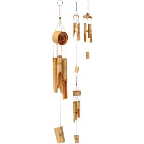 Pro Garden Windgong bamboe 6x10x75cm ( per stuk ) (1 stuk) assorti