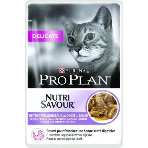 Pro Plan Cat Nutri Savour Delicate Multipack - Kattenvoer - 4 x Oceaanvis 10x85 g
