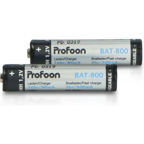Profoon Oplaadbare Batterijen AAA 800mAh BAT-800 2 stuks