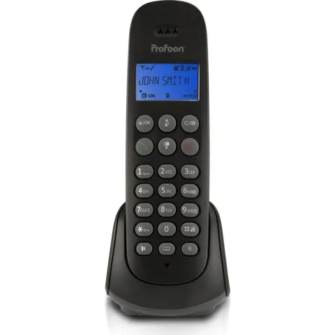 Profoon PDX-300 - DECT telefoon met 1 handset, zwart