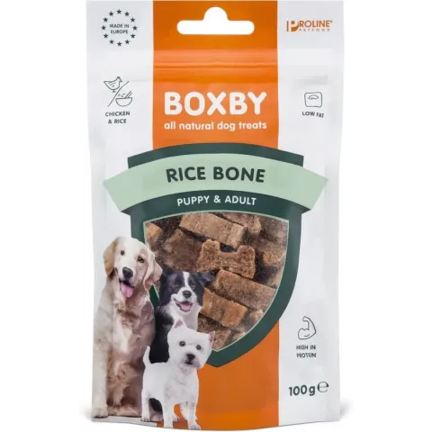 Proline Boxby Rice Bone - Kip & Rijst - Hondensnacks - 100 g