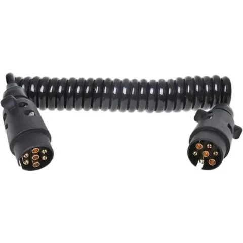 ProPlus spiraalkabel PVC 7-polig zwart 3 meter in blister
