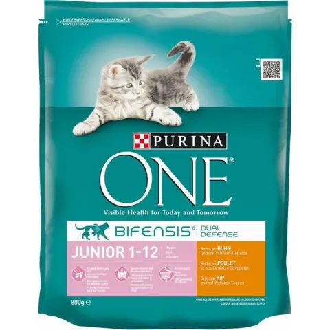 Purina ONE Junior - Kip/Granen - Kattenvoer - 800 g
