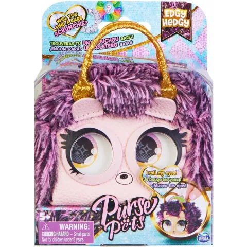 Purse Pets - Micro - Stijlvolle kleine handtas Edgy Hedgy Hedgehog met rollende ogen