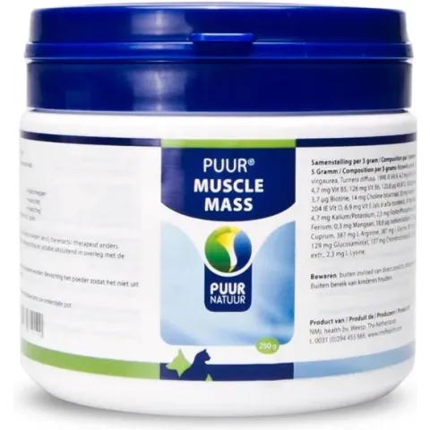 Puur Muscle Mass (Spieropbouw) Hond & Kat 250 GR