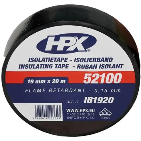 PVC isolatietape VDE - zwart 19mm x 20m