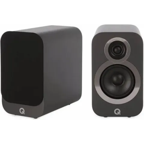 Q Acoustics 3010i Compacte Boekenplank Luidsprekers - Grijs (per paar)