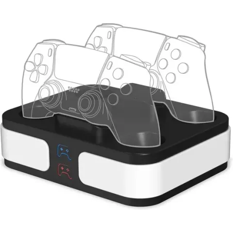 Qware - PS5 Dual Charging Dock - Fast - Charger - Oplader - Charging station - Charger - Dual Controller - LED Indicatie - Dual Charging - Docking station - PS5