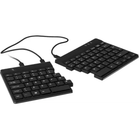 R-Go Tools Split - Ergonomisch Toetsenbord, AZERTY (BE) - Bedraad / Zwart