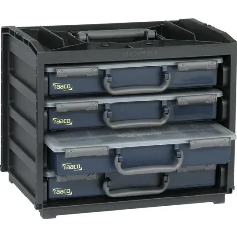 Raaco Handybox - Met 4 Assortimentsdozen - Incl. inzetbakjes - 136242