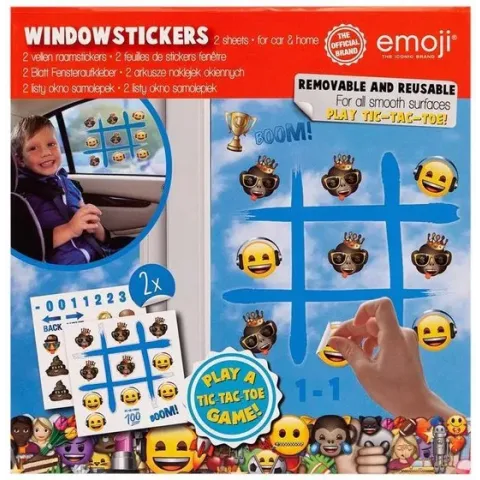 Raamstickers Emoji Assorti