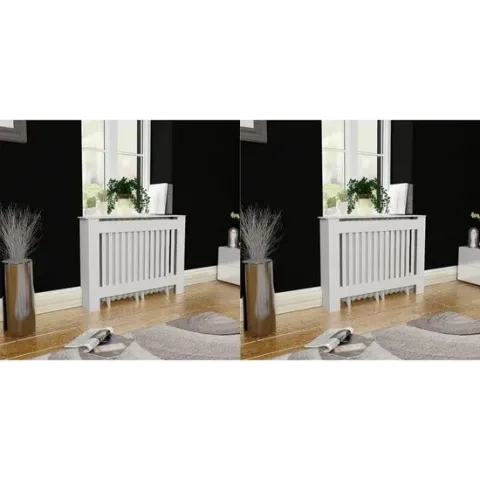 Radiatorombouw 2 st 112 cm MDF wit
