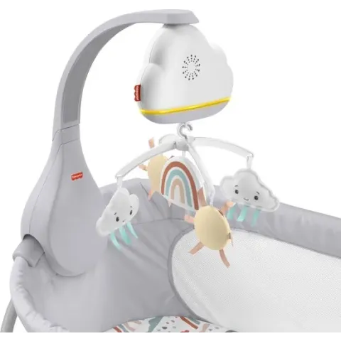 Rainbow Showers Bassinet to Bedside Mobile