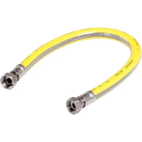 Raminex Gasslang 75 cm. 3-voudig RVS Superflex Premium [Gastec QA]