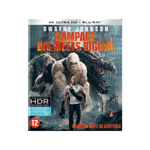 Rampage - Big Meets Bigger 4k Ultra Hd Blu-ray