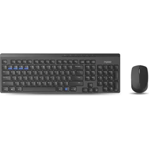 Rapoo 8100M toetsenbord RF Wireless + Bluetooth Zwart