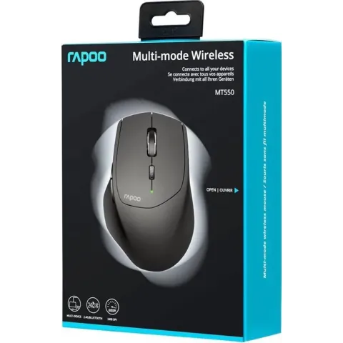 Rapoo MT550 - Draadloze Multi Mode Muis - 2,4GHz en Bluetooth