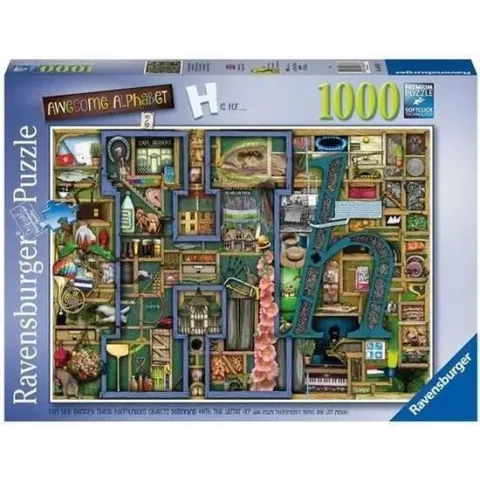 Ravensburger puzzel Colin Thompson Awesome Alphabet H - Legpuzzel - 1000 stukjes