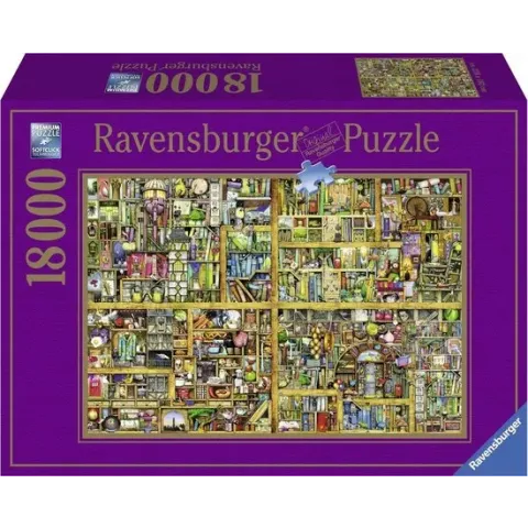 Ravensburger puzzel Colin Thompson Magical bookcase - Legpuzzel - 18000 stukjes
