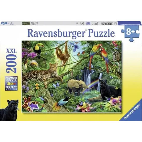 Ravensburger puzzel Dieren in de jungle - Legpuzzel - 200 stukjes