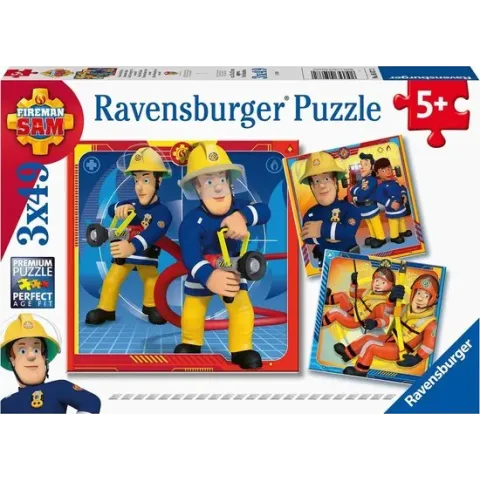 Ravensburger puzzel Onze held Sam - 3x49 stukjes - kinderpuzzel