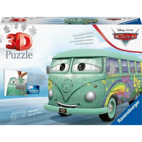 Ravensburger Volkswagen bus T1 Pixar Cars - 3D puzzel - 162 stukjes