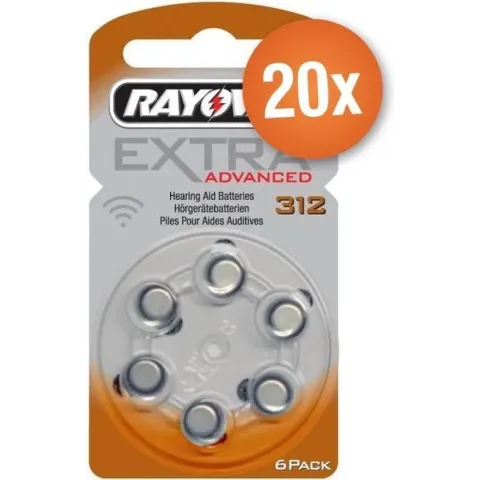 Rayovac 312 extra advanced - 120 stuks