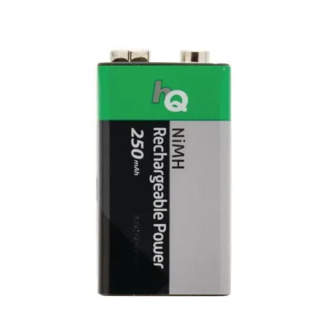 Rechargeable NiMH 9 V battery 250 mAh, 1-blister