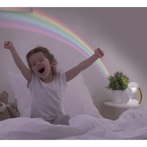 Regenboog LED Projector - Kinderkamer - Verlichting - Kinderlampje - Lampje - Regenboog - Decoratieve Verlichting - Tafel Lamp - Nacht Lamp -