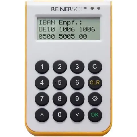 Reiner SCT cyberJack one smart card reader Wit, Geel
