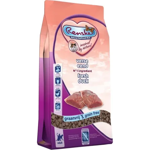 Renske Kat - Eend/Graanvrij - Kattenvoer - 6 kg