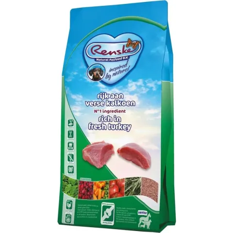 Renske Senior Kalkoen - Hondenvoer - 2 kg Graanvrij