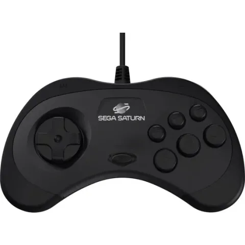 Retro-Bit SEGA Saturn USB Controller Black