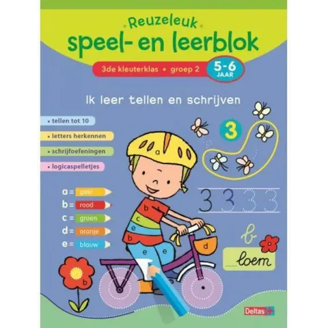Reuzeleuk speel- en leerblok  -  Ik leer tellen en schrijven 3de kleuterklas; groep 2; 5-6 jaar