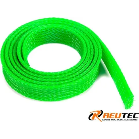 Revtec - Kabel beschermhoes - Gevlochten - 14mm - Neon Groen - 1m