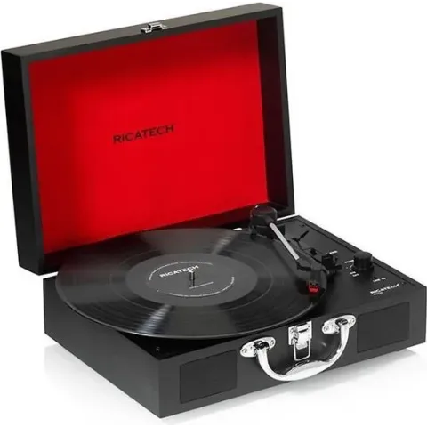 RICATECH RTT21 - Platenspeler met bluetooth - Zwart