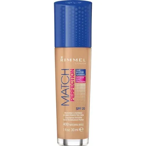 Rimmel London Match Perfection Foundation - 400 Natural Beige - Beige