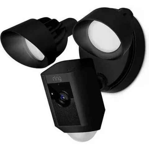 Ring Floodlight Camera Wired Plus - Zwart