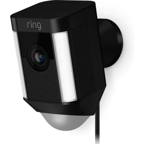 Ring Spotlight Cam Plug-in - Beveiligingscamera - Bedraad - Zwart