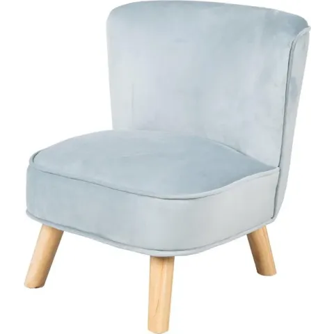 Roba Kinderstoel Lil Sofa Junior 50 Cm Fluweel Blauw