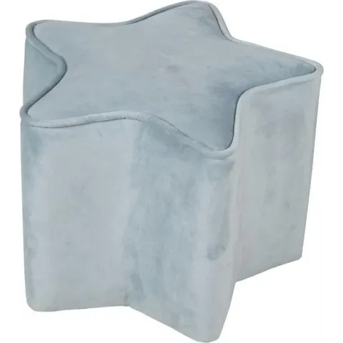 Roba Poef Lil Sofa Junior 30 X 30 X 24 Cm Fluweel Blauw
