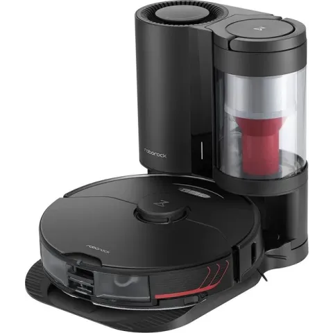 Roborock S7 MaxV Plus robotstofzuiger 1,5 l Zakloos Zwart