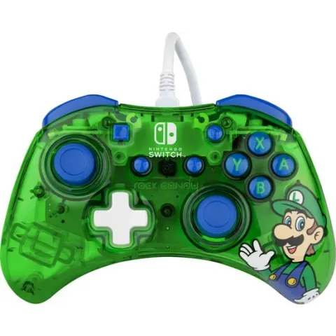 Rock Candy Wired Controller - Luigi Lime - Nintendo Switch & Switch OLED