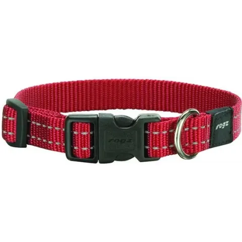 Rogz For Dogs Snake Halsband Rood 16 mmx26-40 cm