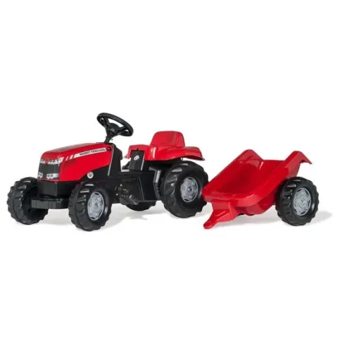 Rolly Toys rollyKid Massey Ferguson - Traptractor met Aanhanger