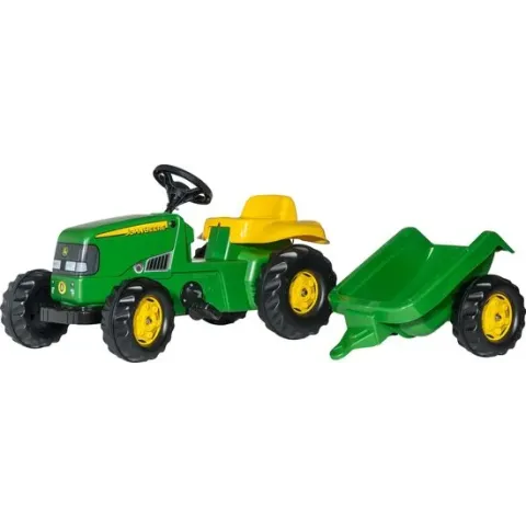 Rolly Toys Tractor - John Deere Met Aanhanger