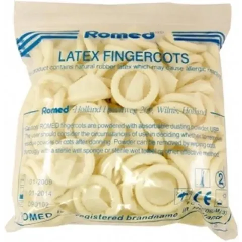 Romed latex vingercondooms x-large