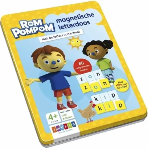 Rompompom - magnetische letterdoos